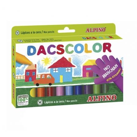 Dacs Alpino DacsColor Estuche de 12 Ceras Semiblandas Multicolor Dacs Alpino DacsColor Estuche de 12 Ceras Semiblandas Multicolor